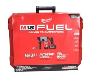Milwaukee 2912-22 M18 Fuel 18V 1" SDS Plus Rotary Hammer with Battery & Charger
