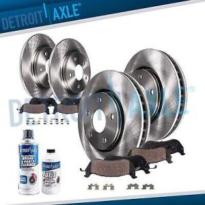 tools all cars, camping Car spare parts Front Rear Rotor + Ceramic Brake Pad for Kia Optima Hyundai Sonata Tucson 5 LUG