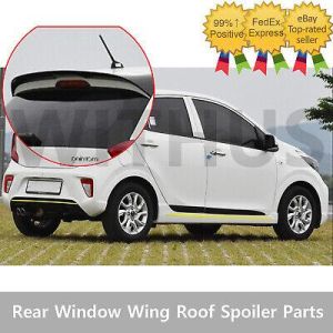 tools all cars, camping Car accessories Rear Window Wing Roof Spoiler Parts Painted For KIA 18-20 Picanto Morning -Black