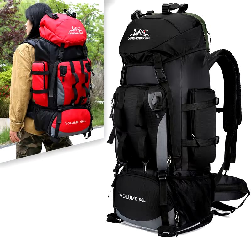tools all cars, camping camping 90L Waterproof Hiking Camping Backpack Trekking Bag Rucksack Large Capacity Travel Outdoor Sports Bags Camping Equipment Men