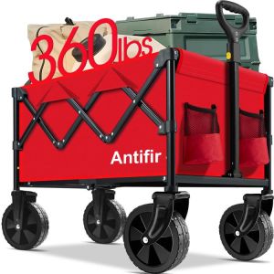 tools all cars, camping camping Collapsible Wagon Cart Foldable 360 LBS, Portable Garden Wagon Cart All Terrain with Large Capacity, Heavy Duty Folding Utility Wa