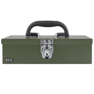 tools all cars, camping camping 11''Small Tool Box, Portable Metal Tool Box, Army Green, Mini Tool Box, Portable Steel Tool Box with Metal Latch Closure for Basic