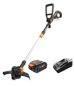 WG170.3 Worx 20V 4.0 Cordless Grass Trimmer/Edger 60 Min Charger-CR