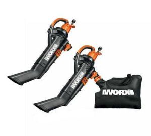 WG509 Worx TRIVAC 3-In-1 Electric Leaf Blower/Mulcher/Vacuum with Metal Blade CR