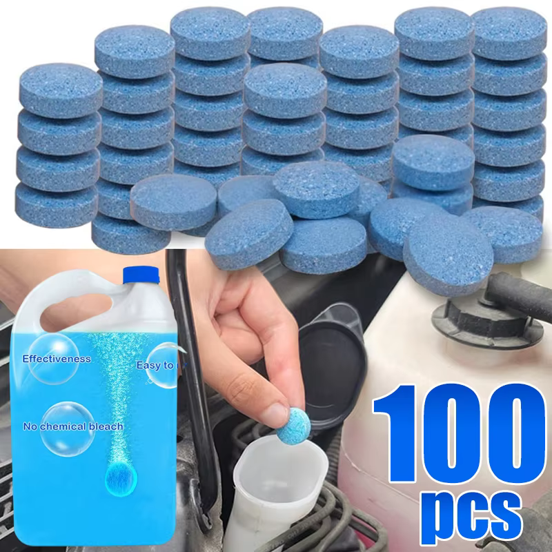 tools all cars, camping Car accessories 50/100PCs Solid Car Windshield Cleaners Effervescent Tablets Windscreen Window Glass Dust Wiper Car Wash Tool Car Accessories