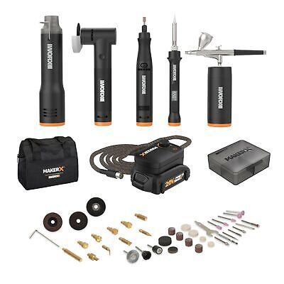 tools all cars, camping Electric tools WX997L WORX 20V MAKERX 5pc Crafting Tool Deluxe Combo Kit - CR