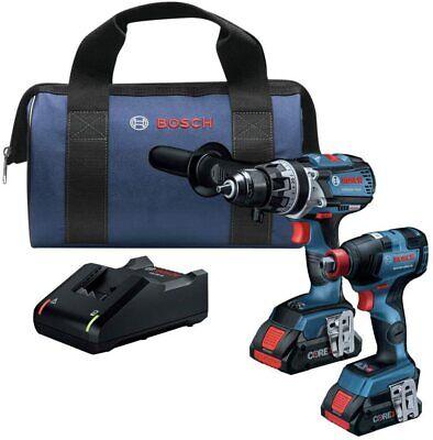 tools all cars, camping Electric tools Bosch GXL18V-224B25 18V Combo Kit w/Connected Freak 1/4 in. & 1/2 in. 2-N-1 Bit/