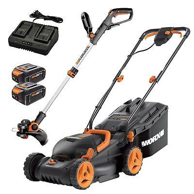 tools all cars, camping Electric tools WG934 WORX 40V 14" Lawn Mower & 20V GT 3.0 12" String Trimmer Combo Kit