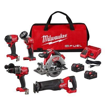 tools all cars, camping Electric tools Milwaukee 3697-25 M18 FUEL 18V Lithium-Ion Brushless Cordless 5-Tool Combo Kit